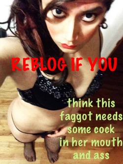 trapromance:  sissylore97:  I definitely need some COCK ;)  sit on my lap and kiss me. suck and bite on my lips. slide every inch of my hard bare back dick into your ass. i want to feel your small sissy dick against my stomach as you grind of this daddy