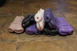 dirtyhorsetoys:  Got a batch of silicone toys all ready, hope you folks like ‘em. Made proudly with love.