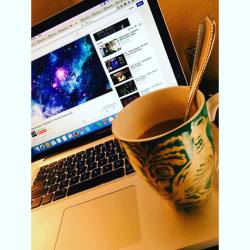 Coffee + @highlysuspect + Work=💛    #workfromhome #work #coffee #MCID #mynameishuman #peacock #wednesday #mornings #bliss #macbook #workinghardorhardlyworking #tampa #florida #leighbeetravel