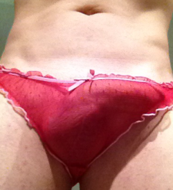sohard69:  So there I am, thinking I’m just going to take some shots of my new pretty pink frilly panties, next thing I know I’ve stuck something big in my pussy and milk myself over the edge :) I’ll sleep well tonight.