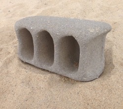 yungvenuz:zafojones:This cinder block was tumbled around by the waves on a beach for a while, but not a long while.aesthetic: soft construction