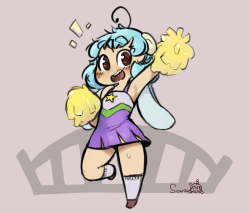 scorci:  ラキ🐑スコシ   Scorci in the Lucky star cheerleader outfit&lt;3     If you enjoy my art and would like to support me. I have a Patreon:https://www.patreon.com/scorci    