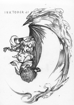 artofadrian:  Ranma in a weirdly intense kicking jump. I should draw more Ranma.   for a sec I thought that was a dragon wing lol