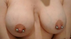 northsub:  Got my nipple piercings stretched a bit more - now they’ve got 7mm (nearly 1 gauge) barbels - hope you like them too ;-)