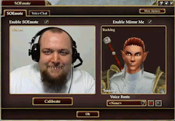 kashuan:  ocfos:  magitekarmor:  looking for info on everquest next but end up on this video showing the eq2 SOEmote facial recognition thingy..  this better be in everquest: next i will buy that mmo so fast the store won’t even have time to react 