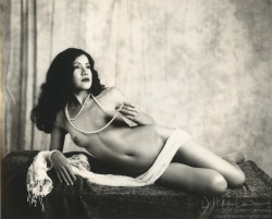 lawrencesview:  @ammontoya, with pearls.  Impossible Project 8x10 B&amp;W gen2 “instant” film.  Copyright 2016, William Lawrence. I have a love-hate relationship with IP’s new 8x10 B&amp;W film.  So far three of five shots (including this one)