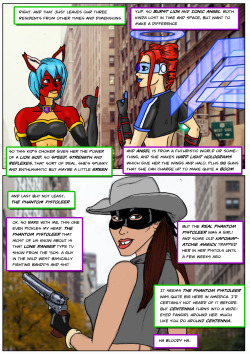 Kate Five and New Section P Page 20 by cyberkitten01   Burst Lion and Ionic Angel appear courtesy of @adekiiThe Phantom Pistoleer appears courtesy of Gwynplainest   