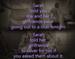 outsidetherelationship:Made at the request of a follower with cheating fantasies about his wife Sarah.