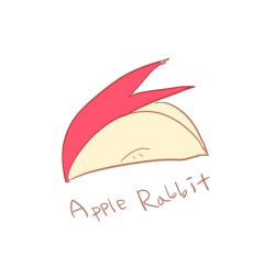 dusty-munji: You know apple rabbit. Someone say, If you want to be happy, Imagine your favorite character cuts apple rabbit. I think Apple(jack) rabbit also can do that work. :D appledash/rarijack  