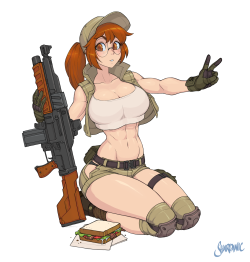 shardanic:    Nothing says Mission Complete like a delicious sandwich.  Fio from Metal Slug.  I see you SNK. and I approve…  