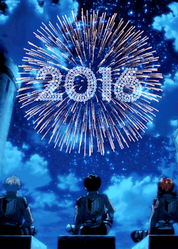 attackontitans:    ↳ Wishing you 12 Months of success, 52 weeks of laughter, 365 days of fun, 8760 hours of joy, 525600 minutes of good luck and 31536000 seconds of happiness.  Happy New Year!   (*≧∀≦)ﾉ   ♪  