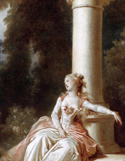 paintingses:  The Progress of Love (Reverie) (detail) by Jean Honoré Fragonard (1732-1806) oil on canvas, ca. 1790-1 