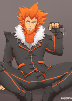 catnappe143:  Lysandre of Pokemon XY fanart (clothed, underwear, nekkid &gt;///&lt;) I should do Sycamore next. lol  Step down, Archie, there&rsquo;s a new Hunk in town