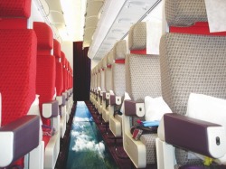 unluckycharmxo:  liquidswords-:  lolsofunny:   Virgin Atlantic  just launched the first ever glass bottomed plane. When you look down you get a bird’s eye view of the beautiful scenery of Great Britain. Flights begin March 31st, 2013. Fucking awesome!