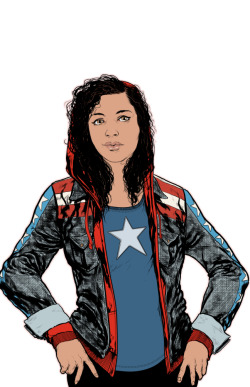 kierongillen:  minordistinctions:  Another in my series of revisiting old drawings for practice; this is mckelvie and kierongillen&rsquo;s Miss America Chavez from Young Avengers. I love this character both in design and personality, she&rsquo;s just
