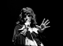 fuckyeahmercury:  Freddie live on stage, 1973.Photos by Michael Putland