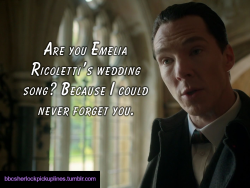 â€œAre you Emelia Ricolettiâ€™s wedding song? Because I could never forget you.â€