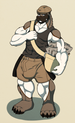 doggieo:Havent posted here in a while. Have a new character I just created not long ago. Hes a paperboy! HERE TO DELIVER AND SPREAD THE NEWS!