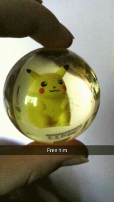 cerebralwhisper:neilnevins: nathanael-platier:  We freed them…but at what cost?  that ball wasn’t there to trap them it was to protect us   I wanna be in a Pikachu suit so bad.