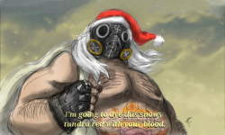 mx-alchemist:  I’m not one much for Christmas, but I love me some roadhog   (drawn from this ) 