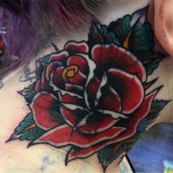 southshoretattooco:  Rose 🌹 coverup by @jbulba  (at South Shore Tattoo Co.) 