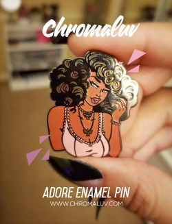 asieybarbie:   ✦NEW✦ My very first enamel pin!! There’s glitter detail in the lips and bracelet 