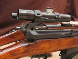 45-9mm-5-56mm:  gunrunnerhell:  Scoped A very nice comparison view of two classic Russian sniper rifles; the Mosin Nagant 91/30 PU and SVT-40. You’ll notice right away that because of how the SVT’s scope mount is installed and where it’s located,