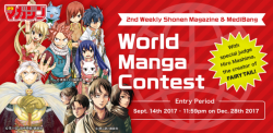 medibangpaint: Have you entered the 2nd Weekly Shonen Magazine &amp; #MediBang World Manga Contest already? Enter before Dec. 28th 2017 for a chance to win an amazing prize including feedback from the creator of Fairy Tail, Hiro Mashima!  Please see