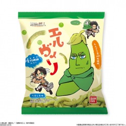 Remember the snack with pea!Erwin? Here is the official packaging from Bandai!Much peas, very danchou.