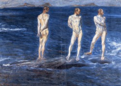amare-habeo:    J.A.G. Acke (Johan Axel Gustaf Acke) (Swedish, 1859-1924)  Salt Wind and Sea (Östrasalt), 1906) 99 x 136 cm 