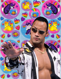 catsglitterporn:  carslightmode:new aesthetic: wrestlers photoshopped over lisa frank stickers  his-submissive-girl 🙈 made me think of you darling
