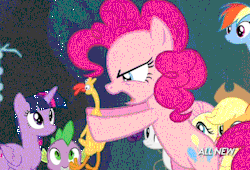I tried making a gif of Pinkie choking her chicken but it&rsquo;s sudsy