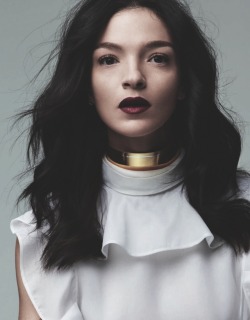 Make-up for Summer - Mariacarla Boscono photographed by David Vasiljevic for Elle UK (August 2013). 