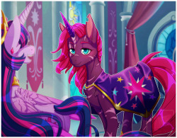 pastel-pony-pictures:Its been 2 years since the invasion of the Storm King, 2 years since Tempest Shadow attempted to captured the Princess of Friendship Twilight Sparkle, 1 year since that same Princess gifted her with a crystal horn and restored what
