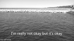 boys-and-suicide:  I’m really not okay but it’s okay 