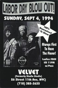 Fugees - Labor Day Blow Out @ Velvet - September 4, 1994