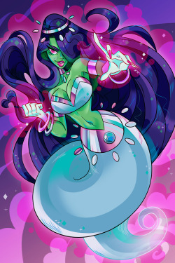 isometimesdoodle:  No man may lay a hand on me unless I wish it!  This is my full piece of Desiree from Danny Phantom for the @villainessartbook!! Be sure to check it out!! Order here: https://gumroad.com/catstealerszines 