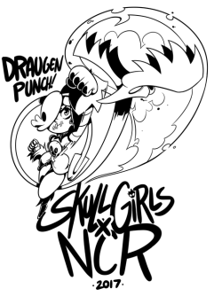 grimphantom2:  jmdurden:  Hey. I was commissioned to design a shirt for the NorCal Regionals Skullgirls tournament, so I did. If you like Squigly, wanna support NorCal SG, or just wanna wear junk that I drew (that’d be cool, I guess) then here are the