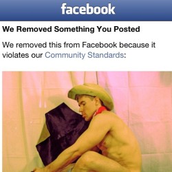 #facebook doesn&rsquo;t like #gays or something like that! 