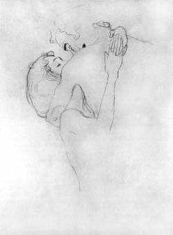 iamjapanese:  Gustav Klimt （Austrian, 1862-1918） Upper portion of two lovers   1908 Giclee print on canvas 