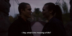 lonelycigs:   ― Love (2015) “Hey, what’s the meaning of life?” “Love.” 