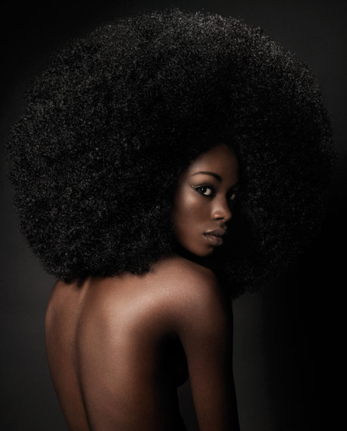 Beautiful afro hairstyle