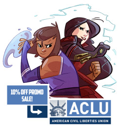 willoghby:  willoghby:  Hey! Wanna be dorky and help a good cause? To help keep up the fight, all proceeds from my shop from now til next Saturday will go to the ACLU. No promo code needed! Everything ships on the 28th– if we reach 赨 I’ll throw