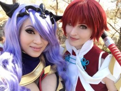 yayacosplay: Just a couple of Princesses, sparring and training to protect their kingdoms… @yashuntacats as Hinoka, me as Camilla  Can’t wait to share the proper photos! We nerded out so much, it was tragic!!  #cosplay #fireemblemfates #fireemblemfates
