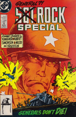 Sgt. Rock Special No. 4 (DC Comics, 1989). Cover art by Walt Simonson.From Oxfam in Nottingham.