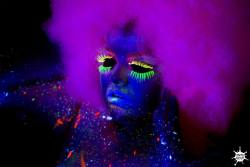 ðŸŒˆðŸŒˆðŸŒˆðŸŒˆ http://acp3d.com . .  #blacklight #bodypaint #uv #neon #portrait #glow