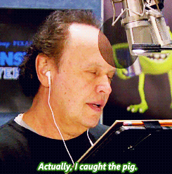 lulz-time:  Billy Crystal, Steve Buscemi, Sean Hayes, Dave Foley, and John Goodman voicing lines for their characters in Monsters University. 