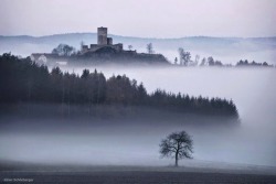 lechetherat:sixpenceee:  Kilian Schönberger is a photographer from Germany, but his childhood was full of those misty landscapes which later inspired him to make a Brothers Grimm’s Homeland series. In this series, he captures all the spooky ambient