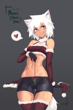 deel:  deel:merry christmas 2016! also; high res available on pixiv (1707 x 2560)! (ratings and bookmarks appreciated [&gt;w&lt;];;)