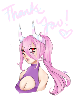 fernybee-art:  something i drew as a thanks for 800 followers on twitter! figured i’d spread the love to tumblr too, thank you to everyone who follows me here! n___n   cutie &lt;3
